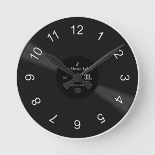 ビニール時間 ラウンド壁時計