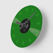 ビニール時間 ラウンド壁時計 (傾斜)