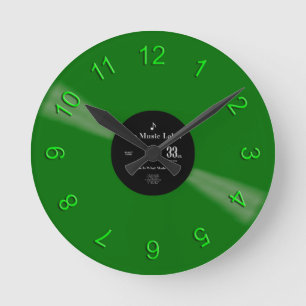 ビニール時間 ラウンド壁時計