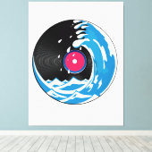 ビニール波 キャンバスプリント (インサイチュ (ウッドフロア))