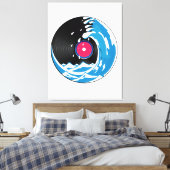 ビニール波 キャンバスプリント (インサイチュ (寝室))