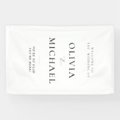 ビニール結婚看板へようこそ 横断幕 (横)