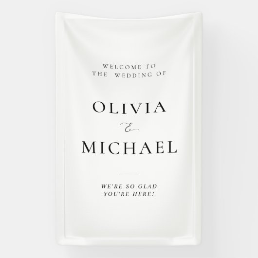 ビニール結婚看板へようこそ 横断幕 (縦)