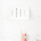 ビニール結婚看板へようこそ 横断幕 (インサイチュ)