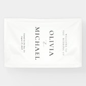 ビニール結婚看板へようこそ 横断幕 (横)