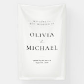 ビニール結婚看板へようこそ 横断幕 (縦)