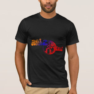 ビニール色のクラブテファンキーィーを2つ下ろす Tシャツ