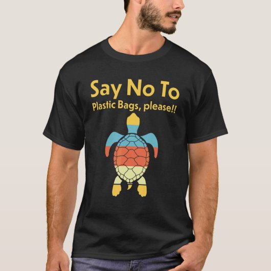 ビニール袋お断り 1 Tシャツ (正面)