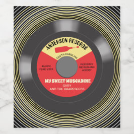 ビニール製の独身の自家製パーソナライズされた品 ワインラベル