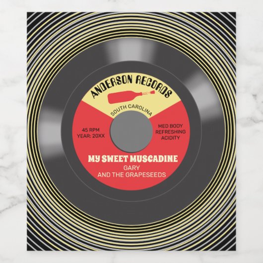 ビニール製の独身の自家製パーソナライズされた品 ワインラベル (シングルラベル)