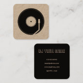 ビニール遊カバー黒 スクエア名刺 (正面/裏面)