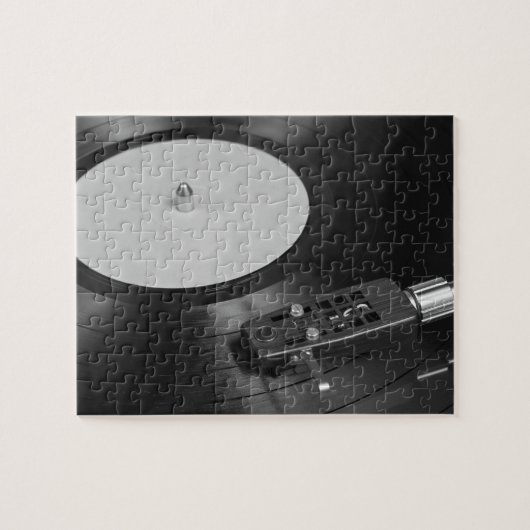 ビニール遊レコードのターンテーブル概要 ジグソーパズル (横)