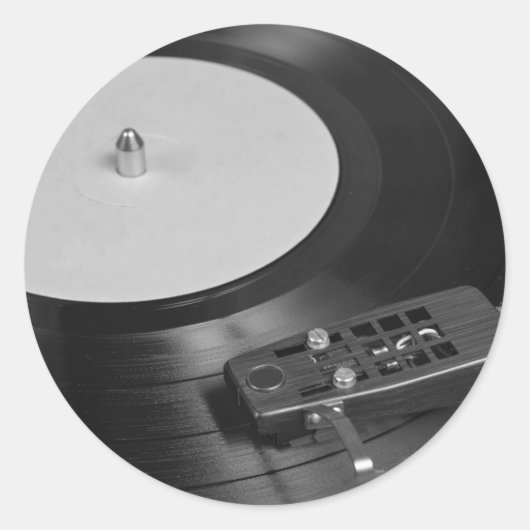 ビニール遊レコードのターンテーブル概要 ラウンドシール (正面)