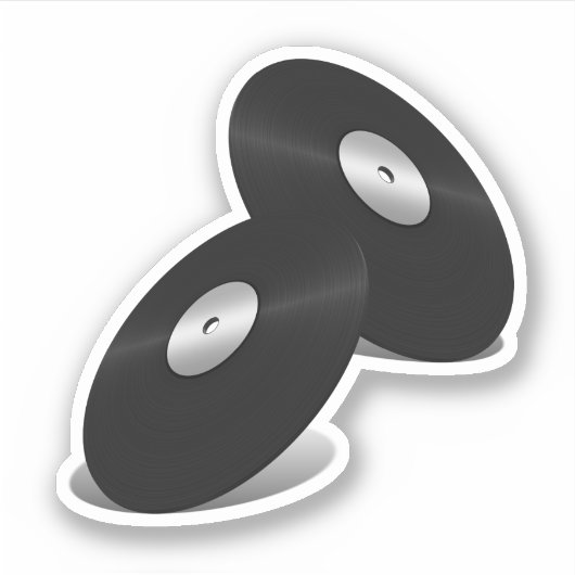 ビニール風LPレコード シール (正面)