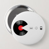 ビニール食べの悪党 缶バッジ (正面&裏面)