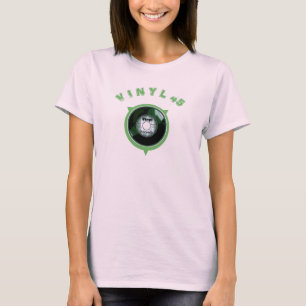 ビニール45の緑の記録3 Tシャツ