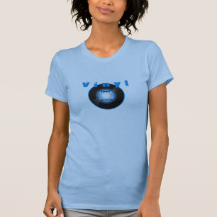 ビニール45の記録1967青 Tシャツ