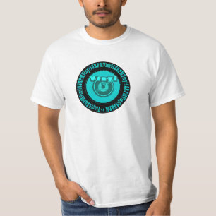 ビニール45 RPMの記録1979年のティール(緑がかった色) Tシャツ