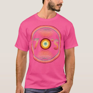ビニール70年代ヴィンテージレトロ年誕生音楽ギフト Tシャツ