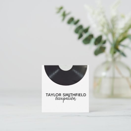 ビニール スクエア名刺 (スタンド正面)