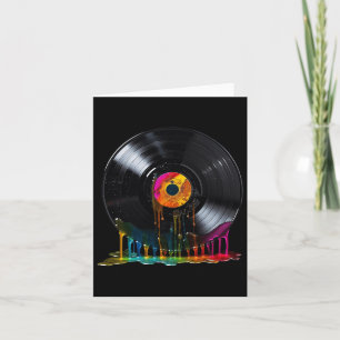 ビニール レコード カラフル レトロ ビンテージ ビニール レコード T カード
