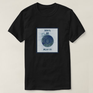 ビニール – 45 rpmレコード – ライトブルー tシャツ