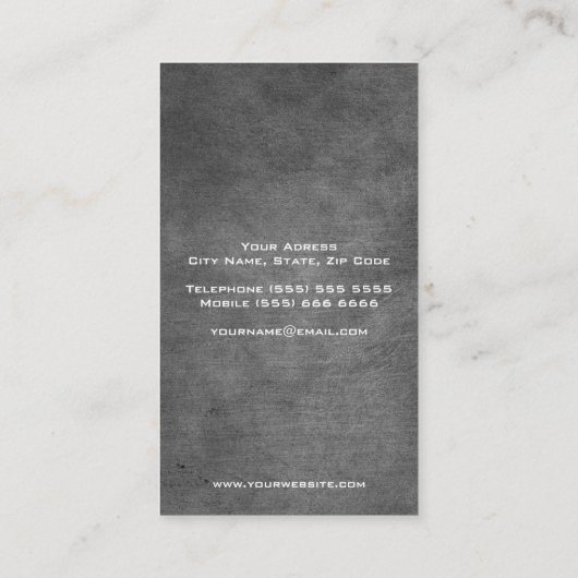 ビニールDJ名刺 名刺 (裏面)