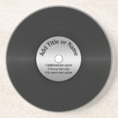 ビニールLPレコードの背景 コースター (正面)