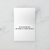 ビニールLPレコード愛好家オーディオ誕生日 カード (内部)