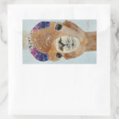 ビニー・ラマ 長方形シール (バッグ)