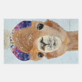 ビニー・ラマ 長方形シール