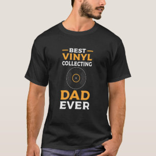 ビニ最高のーレコード収集パパ史上最高。LPコレクション Tシャツ