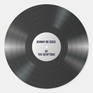 ビニ空白のウム音楽レコードLP DIY名前をカスタムする ラウンドシール