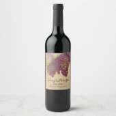 ビネヤードマイルスト素朴ーン誕生日ヴィンテージ ワインラベル (正面)