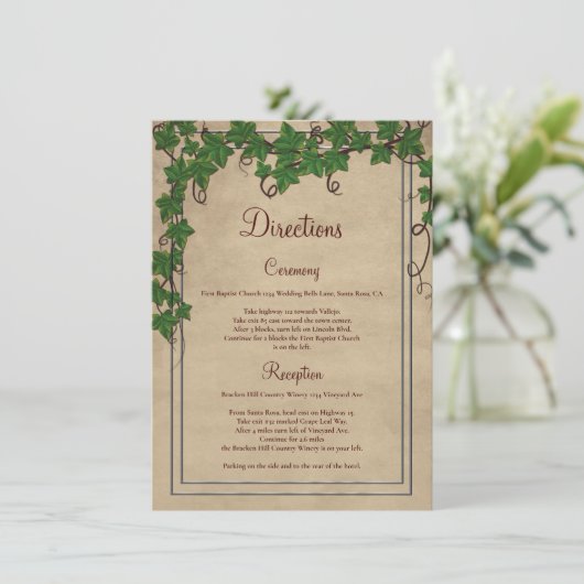 ビネヤ素朴ー結婚ヤードの儀式指示 エンクロージャーカード (スタンド正面)