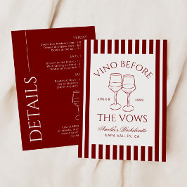 ビノウィザヴォーズバチェロレッテ週末 招待状