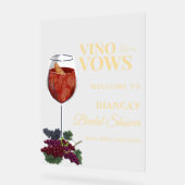 ビノウィザヴォーズブライダルシャワーウェルカムサイン アクリルサイン (傾斜)