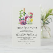 ビノウィズウォウズウォーターカラーワインブライダルシャワー 招待状 (スタンド正面)