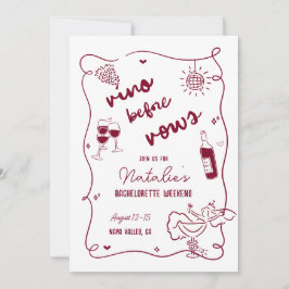 ビノウィーブウズバチェロレッテ旅程&招待状 招待状