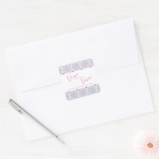 ビノウィーブウワインテイスティングバチェロレッテ スクエアシール (封筒)