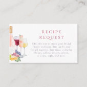 ビノウィーブウワインテイスティングブライダルシャワー エンクロージャーカード (正面)