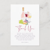 ビノウィーブウワインテイスティングブライダルシャワー サンキューカード (正面)