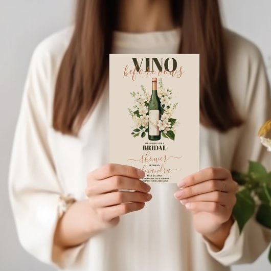 ビノウィーブウワインテイスティングブライダルシャワー 招待状