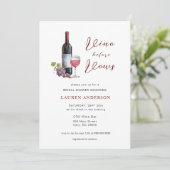 ビノウィーブウワインテイスティングブライダルシャワー 招待状 (スタンド正面)
