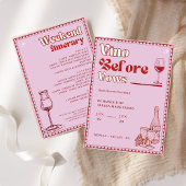 ビノウィーブーズバチェロレッテ週末の日程 招待状