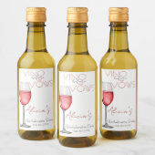 ビノウィーブーズバチェロレッテ/ブライダルパーティミニ ワインラベル (ボトル)