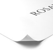 ビノウィーブーワイナリーブライダルシャワーウェルカムサイン ポスター (角)