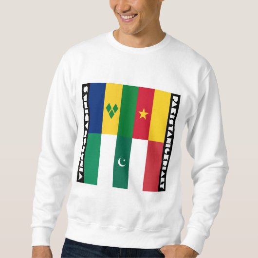 ビノナジンとパキスタンのニゲリア スウェットシャツ (正面)