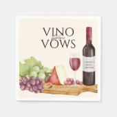 ビノビウズシャルキュテリーボードブライダルシャワー スタンダードカクテルナプキン (正面)