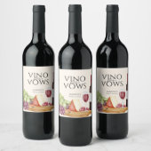 ビノビウズシャルキュテリーボードブライダルシャワー ワインラベル (ボトル)